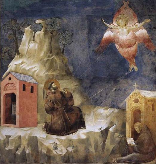 GIOTTO di Bondone Stigmatization of St Francis